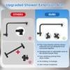 All Metal Shower Head, 8" High Pressure Rainfall/Handheld Shower Combo