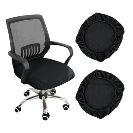 GIDWRIY Set of 2 Seat Covers, Office Chair Covers, Chair Cover, Seat, Desk Chair Cover for Chairs, Removable Chair Cushion Cover, Stretch Swivel Chair Covers, Protective Cover, Washable