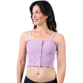 Breast Binder with Dri Release for Added Comfort (XXX-Large 50"-54", White Solid Lined)