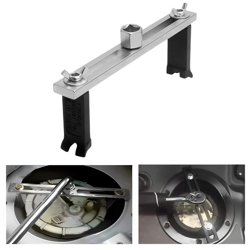 Llave Quitar Tapa Bomba Gasolina Ajustable Garra Curva Herramienta