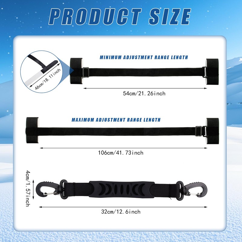 Ski Carry Strap Poles Carry Strap for Ski Skimate Carry