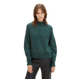 TOM TAILOR Denim Women's 1039506 Sweater, 10592-Midnight Forest Green Mélange, XL