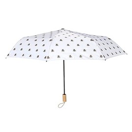 Bee Happy Travel Umbrella, Cream