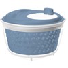 Rotho 1722406161 Fresh Salad Spinner Plastic (PP) BPA-Free, Blue/Transparent, 4.5