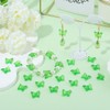 PONABEADIY 1 Box 400PCS Butterfly Acrylic Beads with Holes Lawn
