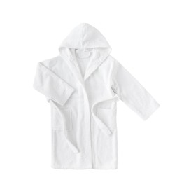 Top Towel Unisex Children's Comfort Bathrobe, White