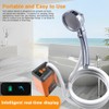 Portable Camping Shower Outdoor Electric Shower Pump Rechargeable Battery Powered