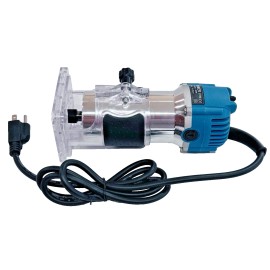 Unbranded High-Precision 110V Electric Wood Router/Trimmer - Ideal for Woodworking w/Bits