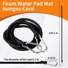 4 pcs 118 Inch Foam Water Pad Mat Bungee Cord,Lily