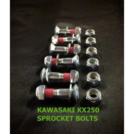 Kawasaki 24pc Sprocket Bolt Kit Kawasaki KX250 KX250F KDX KL KLR Models