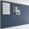 Large Cork Board Alternative - Slat Wall Paneling, Felt Bulletin