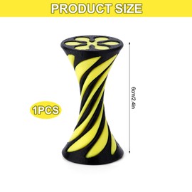 Impossible Cone Toy, 3D Printed Spiral Fidget Cone Toy Impossible Pyramid Pass Through Sculpture Pass Through Pyramid Toy for Children Adult Stress Relaxing