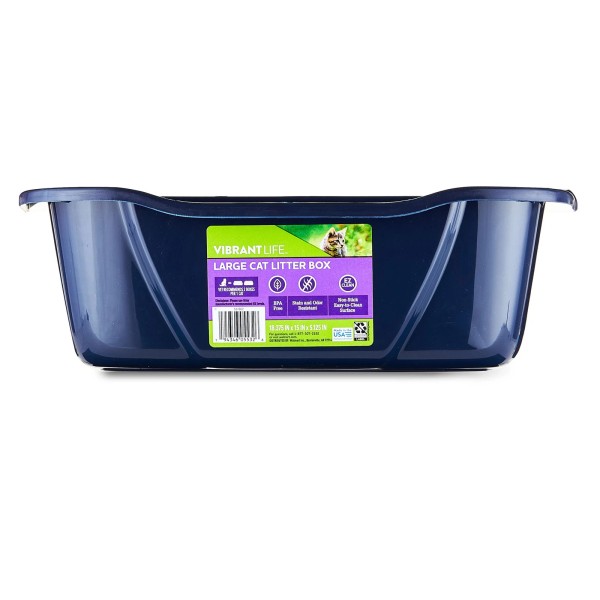 Unbranded Vibrant Life Large Open Cat Litter Box