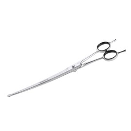 Tweezerman 9" Pet Grooming Scissors with Safety Round Tips, Professional Curved Grooming Shears for Medium to Large Dogs