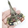 3D Metal Fridge Magnet Eiffel Tower Paris France Souvenir Gift
