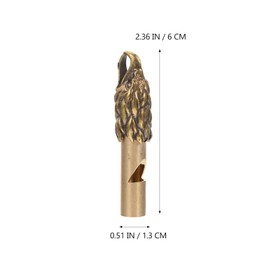 Kisangel Brass Whistle Pendant Mini Brass Whistle Emergency Whistle Decor for Loud Key-Chain,Eagle