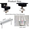 Cokritsm Solar Panel Brackets Holder Kit 30mm/35mm Universal Z-Bracket Holder