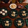 60Pcs Teddy Bear Baby Shower Decorations 7in Green Blue Tartan