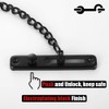 JQK Door Chain Lock Black, Stainless Steel Door Guard with