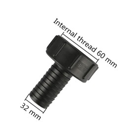 FOGWOWO Tank Hose Adapter IBC Tank Adapter 60 mm Coarse Thread Import to 1.25 Inch (32 mm) Garden Hose Tap Adapter Valve Pipe Connector Fittings Tools