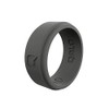 QALO Standard Men's Charcoal Step Edge Ring (Pack of 3)