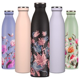 B2DO Stainless Steel Drinking Bottle, 750 ml, Oriental Glow, Reusable Vacuum Metal Thermos Flask, Water Bottle, Leak-Proof Insulated Thermos Flask, BPA-Free Insulated Flask for Sports, Office