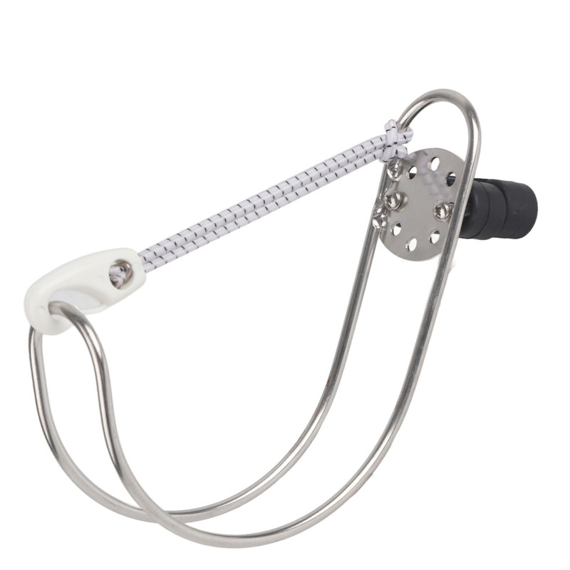 4.5in Stainless Steel Lifebuoy Ring Bracket Horseshoe Holder for Marine