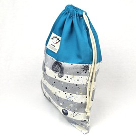 In Flight In Space Gray Drawstring L