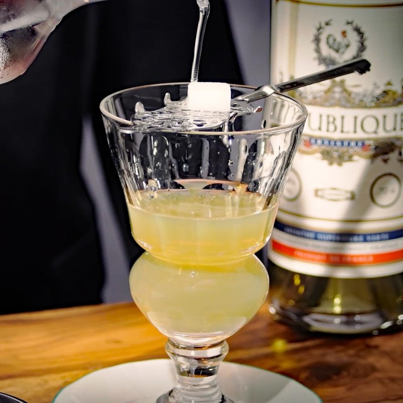 ALANDIA Original Absinthe Glass Pontarlier with Reservoir | Classic 19th