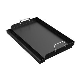 WEBROIL Nonstick Coating Cooking Griddle Insert for Gas Grill, 25" x16.5" Universal Griddle Flat Top Plate with Removable Handles for Charcoal/Gas Stove/Electric, Large Griddle Plate for Outdoor Grill