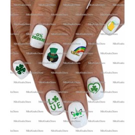 Unbranded DIY manicure black Irish St. Patrick's Day art decals FREE SHIPPING
