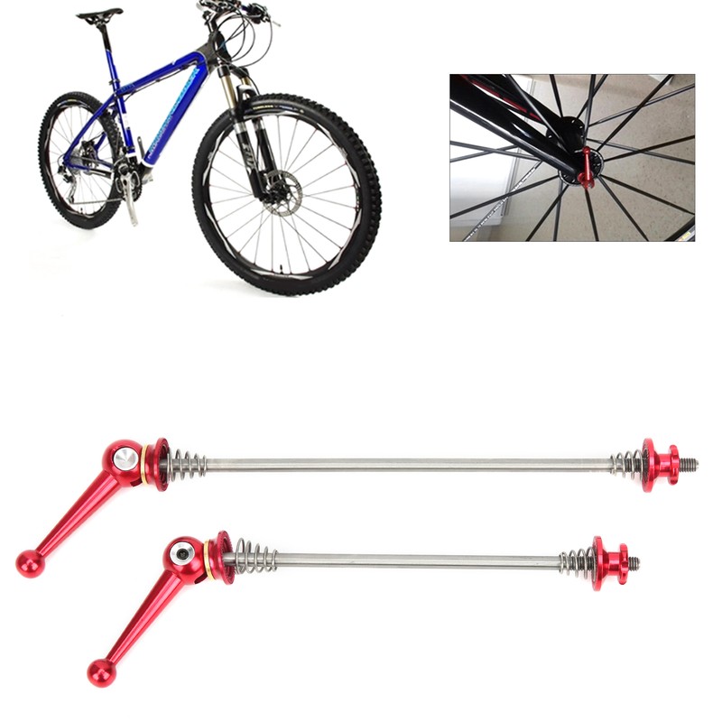 Bicycle Wheel Hub Front and Rear Skewers Mountain Bike Quick
