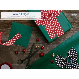 Royal Imports Black/White Polka Dot Ribbon, 2.5" (#40) Circle Design for Floral, Craft, Holiday Decoration, 25 Yard Roll (75 FT Spool) Bulk