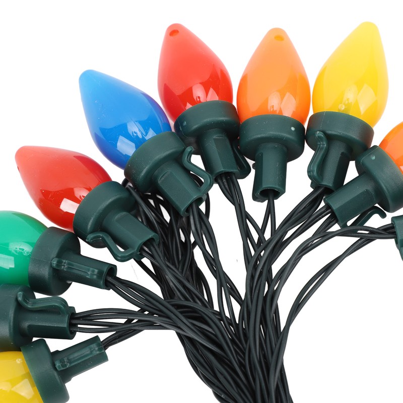 C9 LED Christmas String Lights 16.4ft 20 LED Waterproof C9