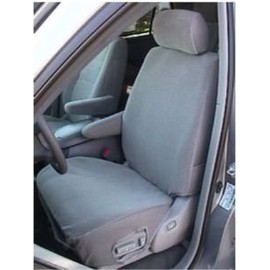 Durafit Seat Covers, Made in Dark Gray Twill Compatible with Toyota Sequoia Exact Seat Covers for Front Buckets
