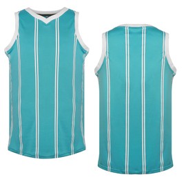 MESOSPERO Blank Basketball Jersey,Men's Mesh Athletic Sports Shirts Black Yellow White Blue Red S-3XL(Blue Strips,X-Large)