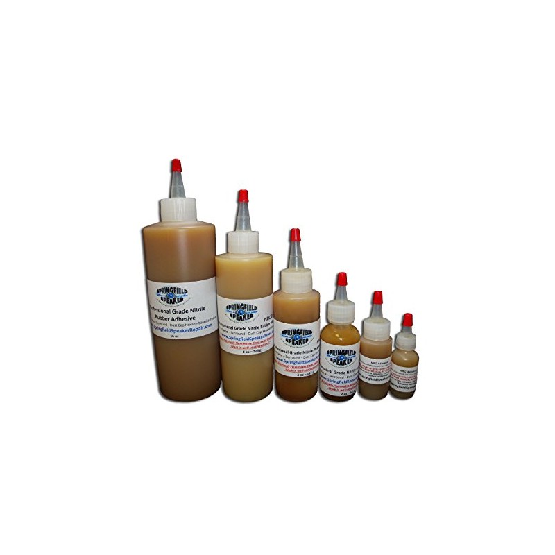 Pro-Grade Heavy-Duty Nitrile Rubber Speaker Repair Adhesive Glue (4 oz)