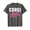 Corgi Aunt Shirt Women Puppy Lover Mom Love Dog Mama