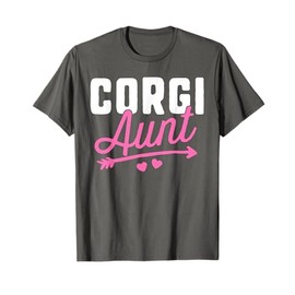 Corgi Aunt Shirt Women Puppy Lover Mom Love Dog Mama T-Shirt