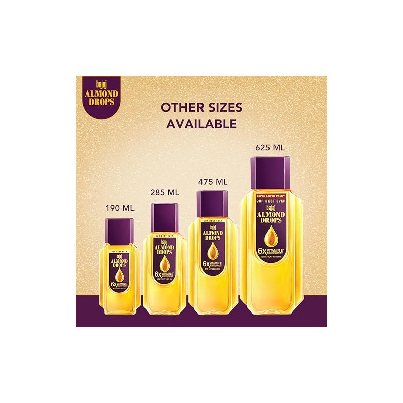 Bajaj Almond Drops Hair Oil- 300 Ml