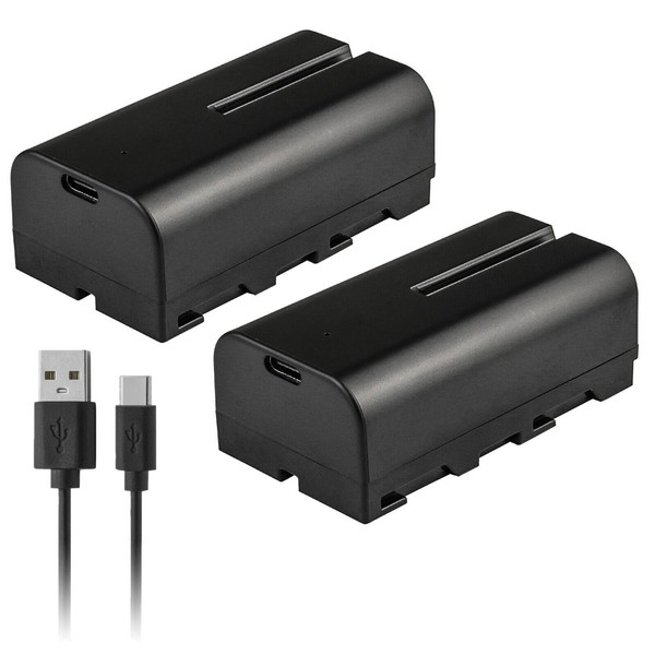 Kastar NP-F570T USB-C Battery 2-Pack Replacement for Godox LEDP-120C LED126