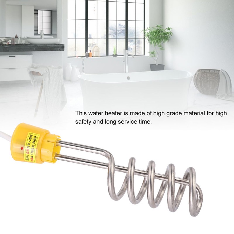 3000W Portable Water Heater Immersion Spiral Tube Water Heating Electric
