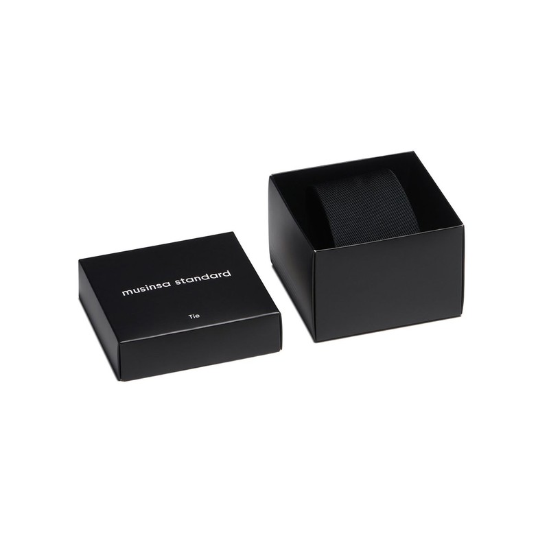 Musinsa Standard Silk Narrow Solid Tie [Black]