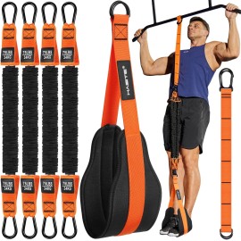 HAS Pull Up Assistance Bands Set - 4 Heavy Duty Resistance Bands 300lbs,
