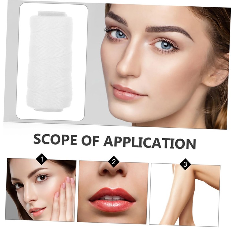 MAGICLULU 5 Rolls Face Puller Cotton Thread Hair Epilation Thread