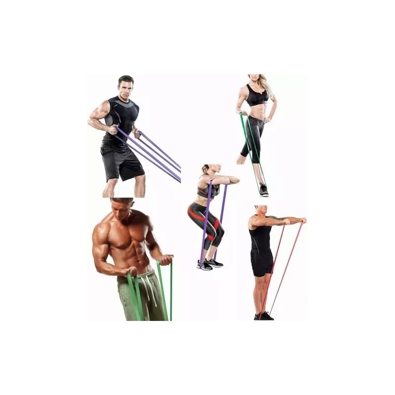 SD Set 5 Ligas De Resistencia Crossfit Elásticas Pull Ups