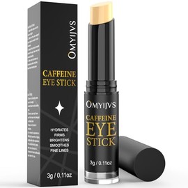 Barra de ojos con cafeína, barra de enfriamiento de ojos antienvejecimiento, crema debajo de los ojos para ojeras, arrugas, bolsas de hinchazón que reduce las líneas finas