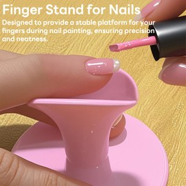 2pcs Manicure Finger Rests - Nail Stand for Steadying and Painting, Easy to Clean, Compact & Portable for Home and Salon Use