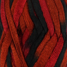 JubileeYarn Mesh Fishnet Yarn - Chunky Acrylic - 200g/Skein - Red Black - 2 Skeins