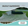 Inlifay Hammocks Traditional Rope Double Hammock, Hand Woven Cotton Hammock,